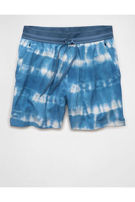 AE 24/7 5 Lined Training Short Men's Blue Breeze by AMERICAN EAGLE