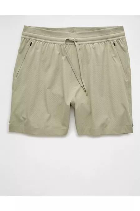 AE 24/7 5 Lined Training Short Men's Faded Olive by AMERICAN EAGLE