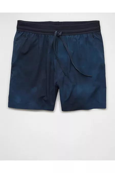 AE 24/7 5 Lined Training Short Men's Gravity Blue by AMERICAN EAGLE