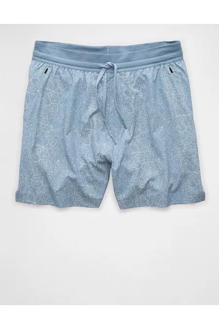 AE 24/7 5 Lined Training Short Men's Light Blue by AMERICAN EAGLE