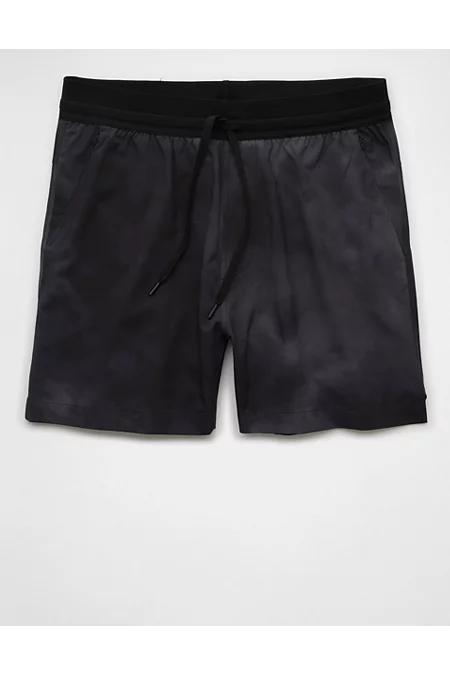 AE 24/7 5ined Training Short Men's Dark Shadow by AMERICAN EAGLE