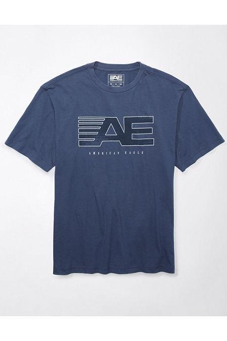 AE 247 Graphic T-Shirt Men's Navy XS by AMERICAN EAGLE
