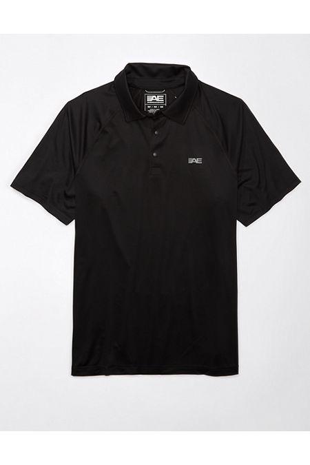 AE 247 Training Polo Shirt Men's Black by AMERICAN EAGLE