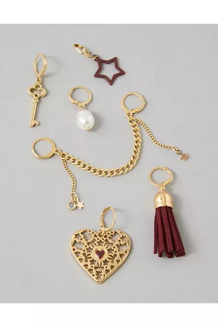 AE Assorted Shoe Charm Set 6-Pack Women's Burgundy by AMERICAN EAGLE AE Assorted Shoe Charm Set 6-Pack Women's Burgundy by AMERICAN EAGLE
