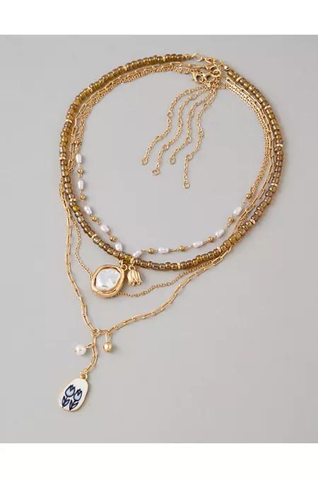 AE Beaded Necklace 4-Pack Women's Multi by AMERICAN EAGLE