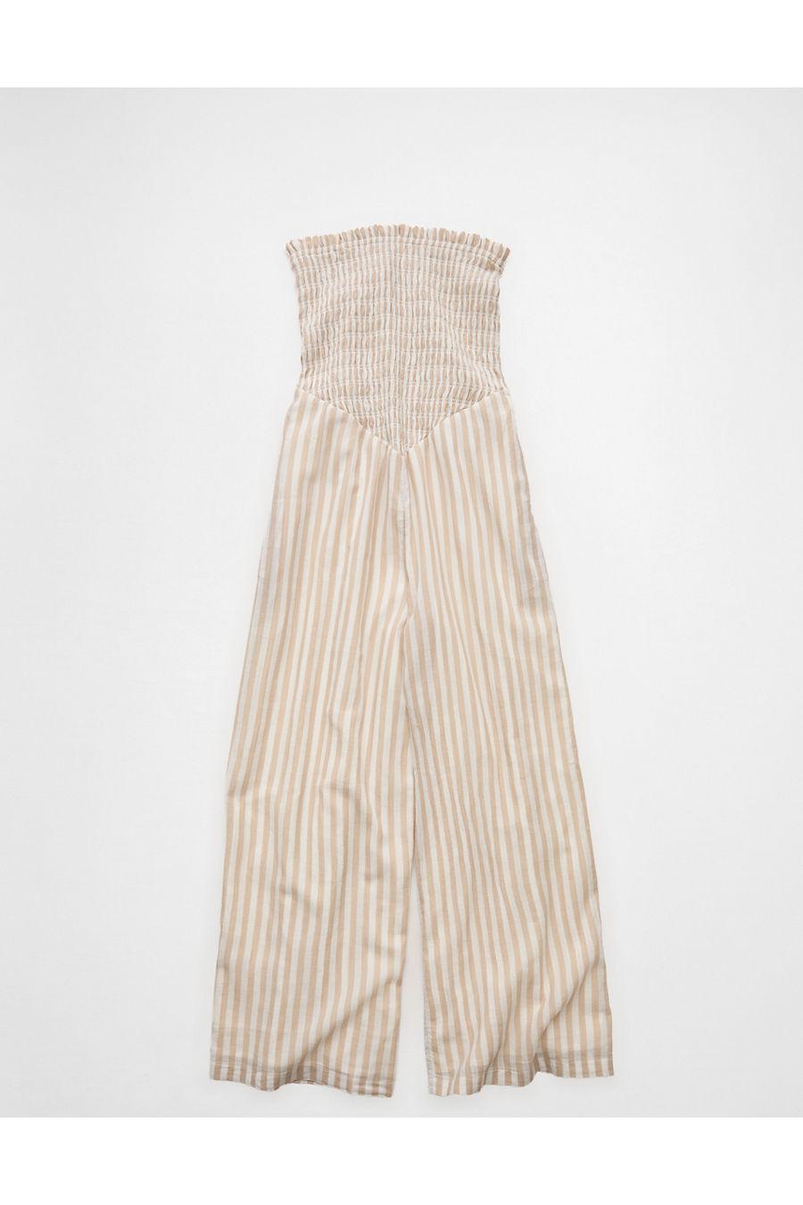 AE Bellamocked Jumpsuit Women's Tan by AMERICAN EAGLE