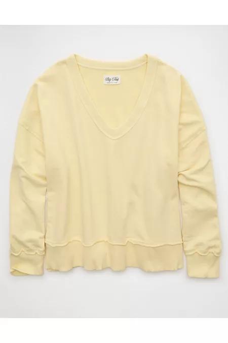 AE Big Hug V-Neckweatshirt Women's Yellowhock by AMERICAN EAGLE