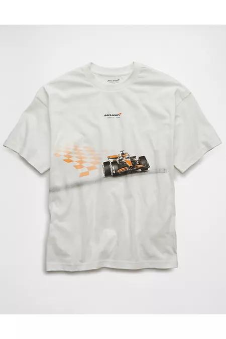 AE Boxy McLaren Graphic T-Shirt Men's White by AMERICAN EAGLE AE Boxy McLaren Graphic T-Shirt Men's White by AMERICAN EAGLE