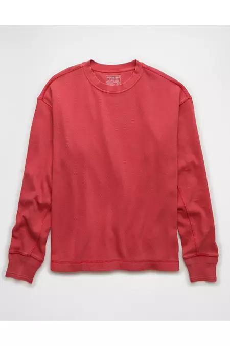 AE Boxy Washed Thermal Shirten's Scarlet by undefined AE Boxy Washed Thermal Shirten's Scarlet by undefined