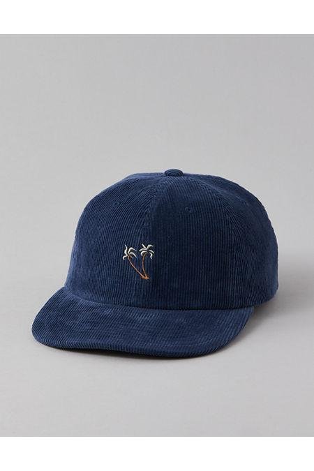 AE Corduroy 5-Panel Hat Men's Navy One Size by AMERICAN EAGLE