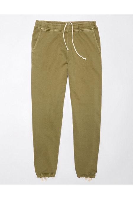 AE Cotton Sweatpant Men's Festive Olive L Tall by AMERICAN EAGLE