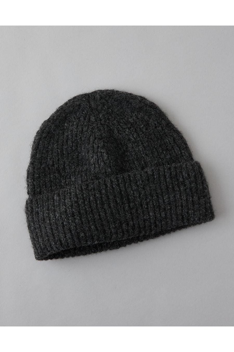 AE Cozy Shaker Stitch Beanie Men's Charcoal Heather Gray by AMERICAN EAGLE AE Cozy Shaker Stitch Beanie Men's Charcoal Heather Gray by AMERICAN EAGLE