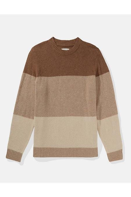 AE Crewneck Sweater Men's Brown XS by AMERICAN EAGLE