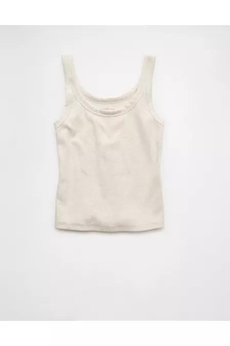 AE Daily Fave Tank Top Women's Oatmeal Heather by AMERICAN EAGLE