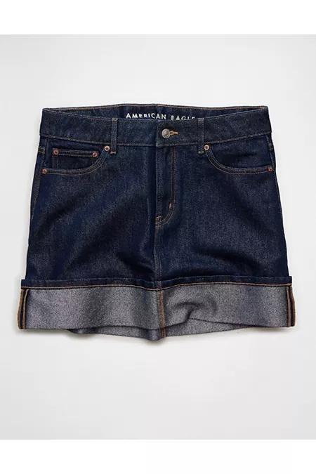 AE Denim Glitter Mini Skirt Women's Clean Rinse by undefined