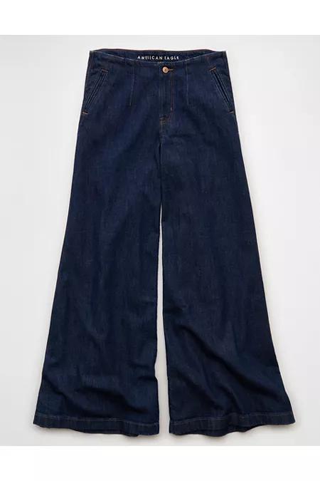 AE Dreamy Drape Baggy A-Line Fit Jean Women's Midnight Slumber by AMERICAN EAGLE