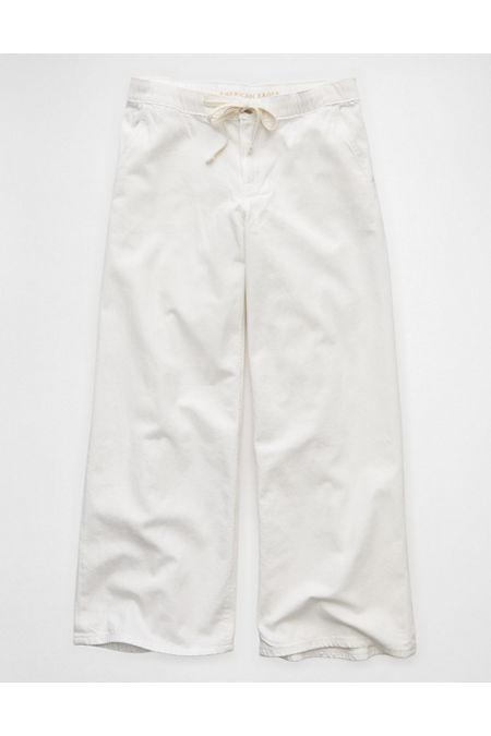 AE Dreamy Drape Low-Rise Ultra Wide-Leg Jean Women's White by AMERICAN EAGLE