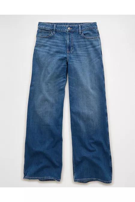 AE Dreamy Drape Super High-Waisted Baggy Wide-Leg Jean Women's Medium Wash by undefined AE Dreamy Drape Super High-Waisted Baggy Wide-Leg Jean Women's Medium Wash by undefined