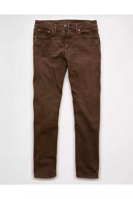 AE EasyFlex Slim Straight Jean Men's Coffee by AMERICAN EAGLE