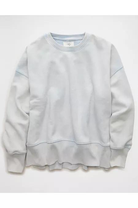 AE Everydayuxe Oversized Sweatshirt Women'sight Blue by AMERICAN EAGLE AE Everydayuxe Oversized Sweatshirt Women'sight Blue by AMERICAN EAGLE