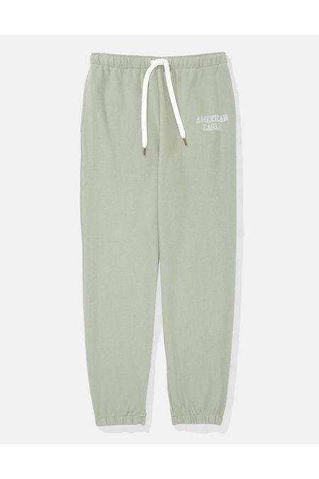 AE Fleece Graphic Baggy Jogger Women's Olive XS by AMERICAN EAGLE