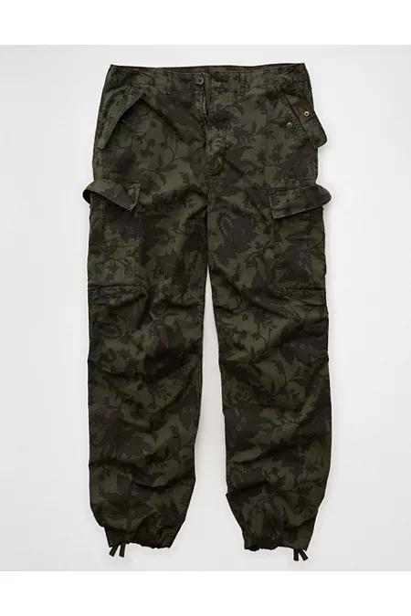 AE Flex Ultra Baggy Cargo Pant Men's Leaf Green by AMERICAN EAGLE