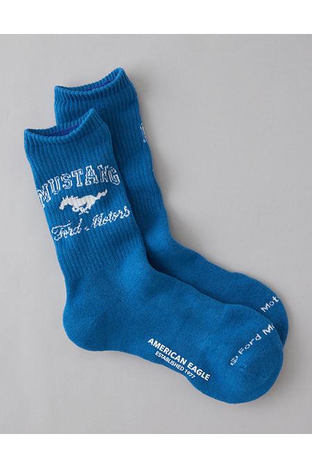 AE Ford Mustang Crew Socks Men's Gravity Blue by AMERICAN EAGLE