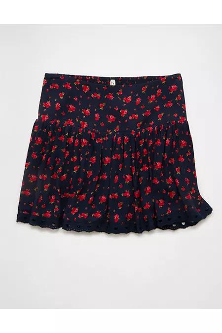 AE High-Waistedini Skort Women's Navy by AMERICAN EAGLE