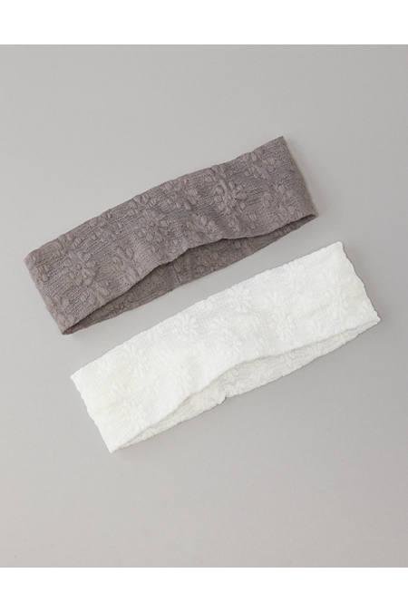 AE Lace Headband 2-Pack Women's Multi One Size by AMERICAN EAGLE