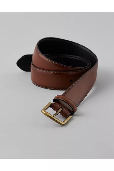AE Leather Dress Belt Men's Brown by AMERICAN EAGLE AE Leather Dress Belt Men's Brown by AMERICAN EAGLE