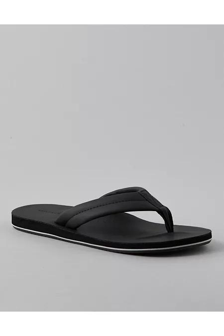 AE Leather Flip-Flop Men's Black by AMERICAN EAGLE