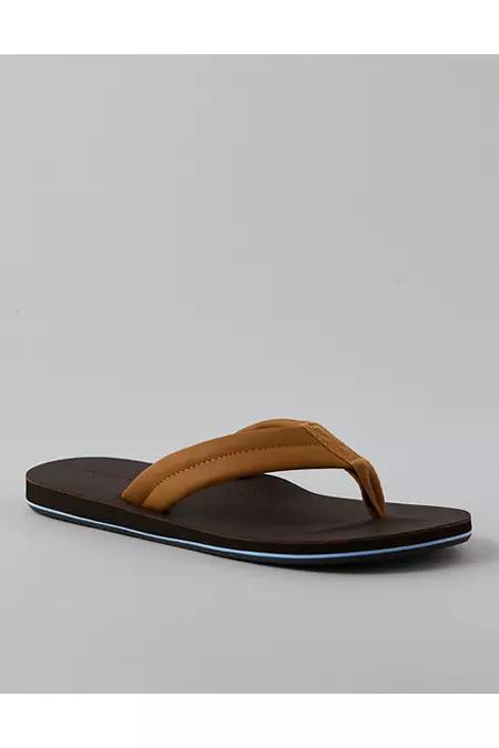 AE Leather Flip-Flop Men's Brown by AMERICAN EAGLE