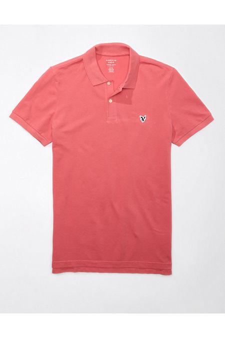 AE Legend Slim Fit Pique Polo Shirt Men's Rose XL by AMERICAN EAGLE AE Legend Slim Fit Pique Polo Shirt Men's Rose XL by AMERICAN EAGLE