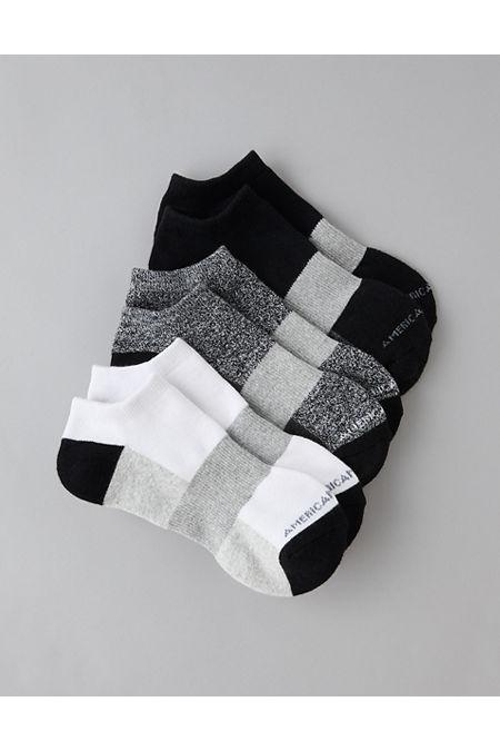 AE Low-Cut Socks 3-Pack Men's Dark Heather Gray by AMERICAN EAGLE
