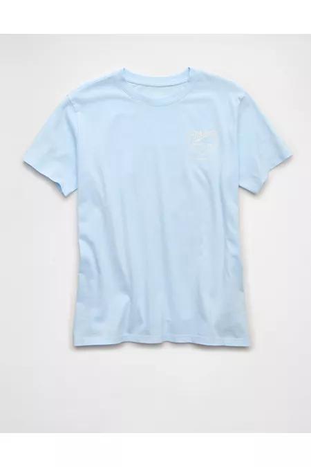 AE Miller High Life Everyday Graphic T-Shirt Women's Light Blue by AMERICAN EAGLE