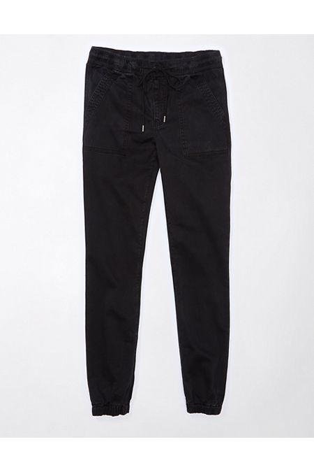 AE Next Level High-Waisted Jegging Jogger Women's Black 000 Short by AMERICAN EAGLE