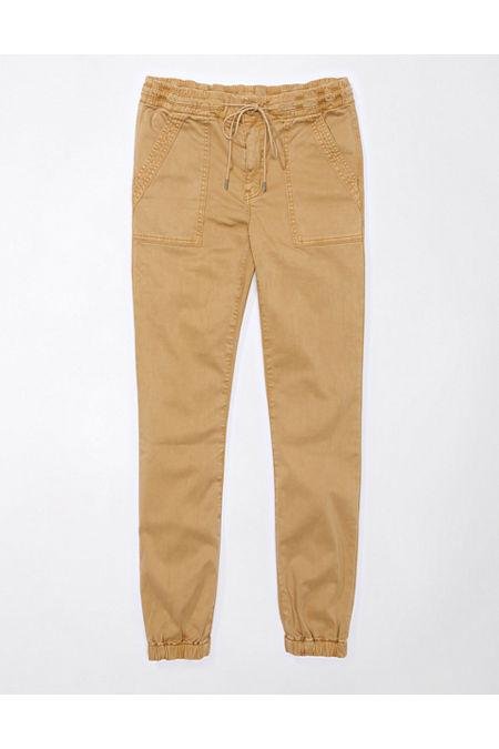 AE Next Level High-Waisted Jegging Jogger Women's Field Khaki 8 Regular by AMERICAN EAGLE