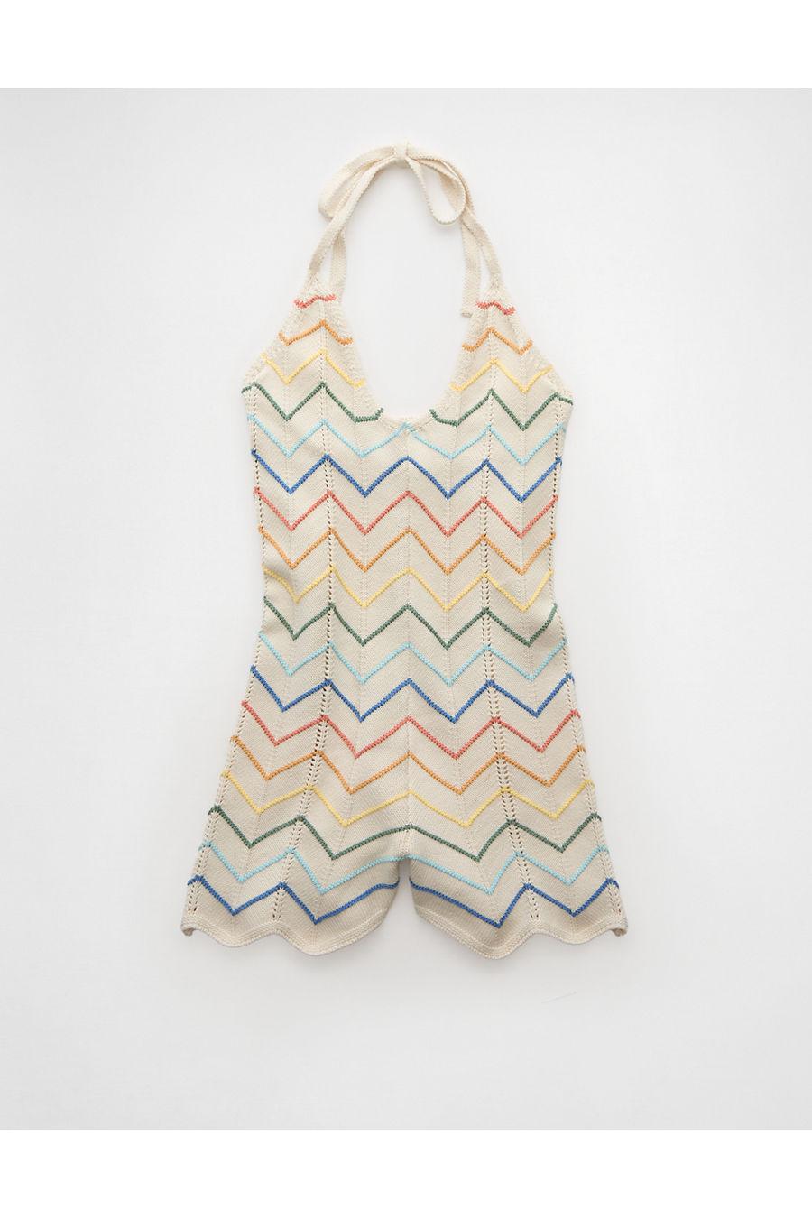 AE Pride Halter Crochet Romper Women's Multi by AMERICAN EAGLE AE Pride Halter Crochet Romper Women's Multi by AMERICAN EAGLE