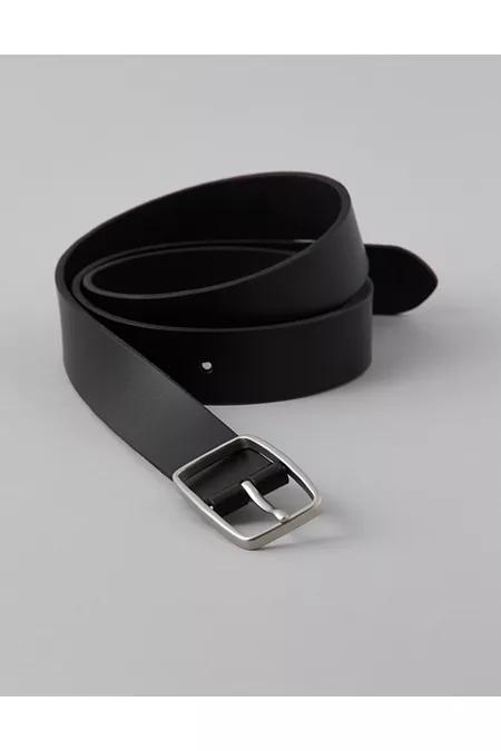 AE Rectangle Buckleeather Belt Women's Black by AMERICAN EAGLE AE Rectangle Buckleeather Belt Women's Black by AMERICAN EAGLE