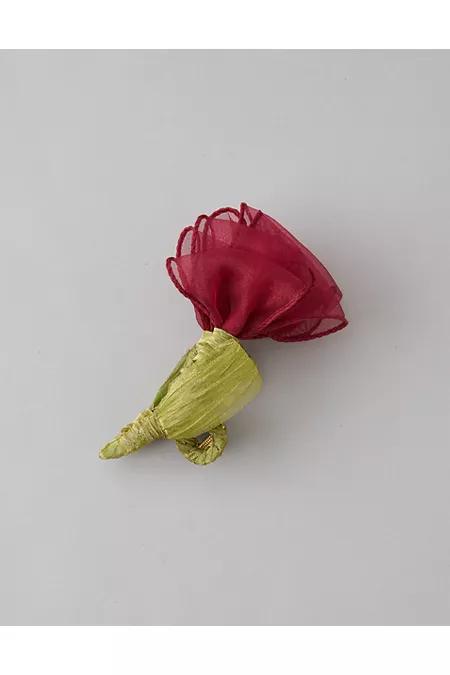 AE Rose Claw Hair Clip Women's Red by AMERICAN EAGLE