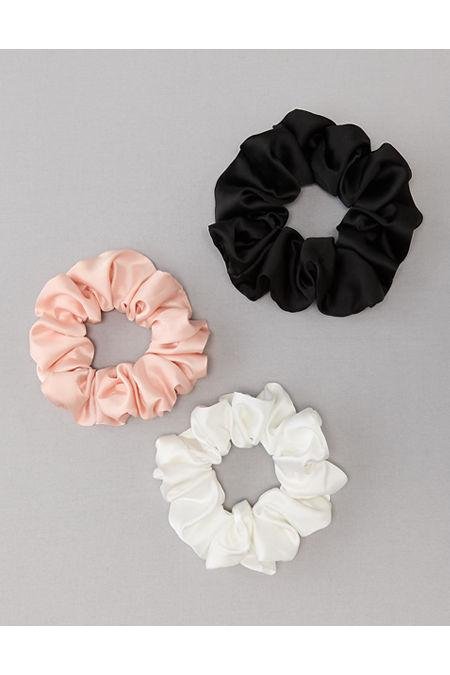 AE Satin Scrunchie 3-Pack Women's Multi One Size by AMERICAN EAGLE