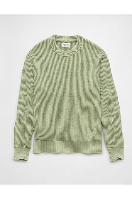 AE Shaker Stitch Crew Neck Sweater Men's Olive by AMERICAN EAGLE AE Shaker Stitch Crew Neck Sweater Men's Olive by AMERICAN EAGLE