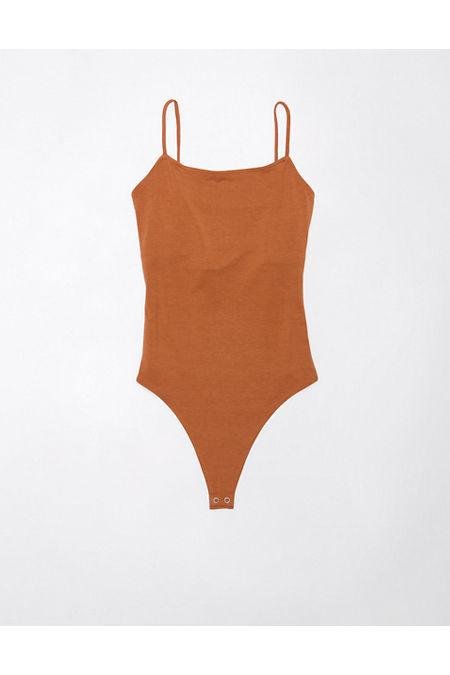 AE Sleeveless Cami Bodysuit Women's Brown S by AMERICAN EAGLE
