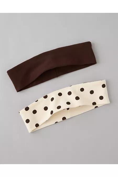 AE Soft Headband 2-Pack Women's Brown by AMERICAN EAGLE