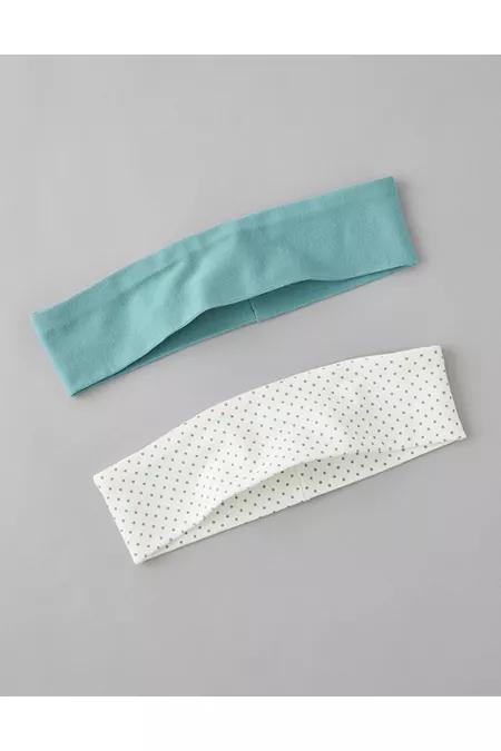 AE Soft Headband 2-Pack Women's Green by AMERICAN EAGLE