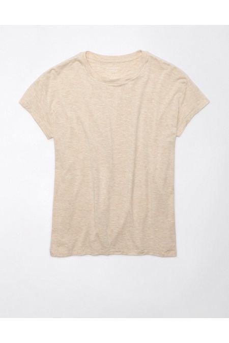 AE Soft  Sexy Short-Sleeve Crew Neck Tee Women's Oatmeal Heather XS by AMERICAN EAGLE