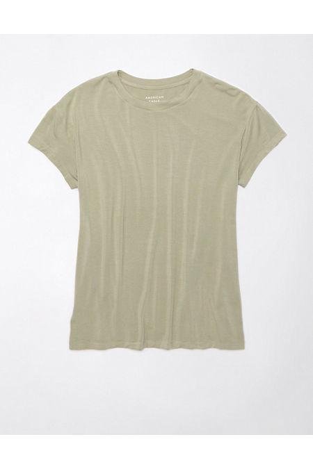 AE Soft  Sexy Short-Sleeve Crew Neck Tee Women's Olive XS by AMERICAN EAGLE