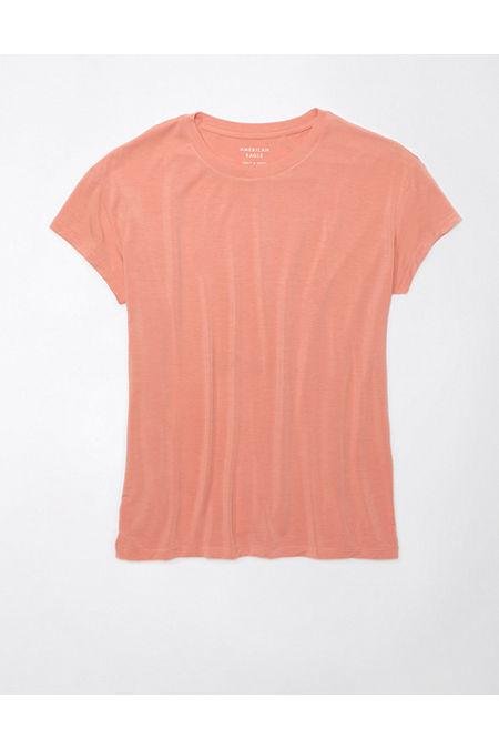 AE Soft  Sexy Short-Sleeve Crew Neck Tee Women's Red Beam S by AMERICAN EAGLE