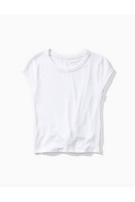 AE Soft  Sexy Twist-Back Tee Women's White S by AMERICAN EAGLE