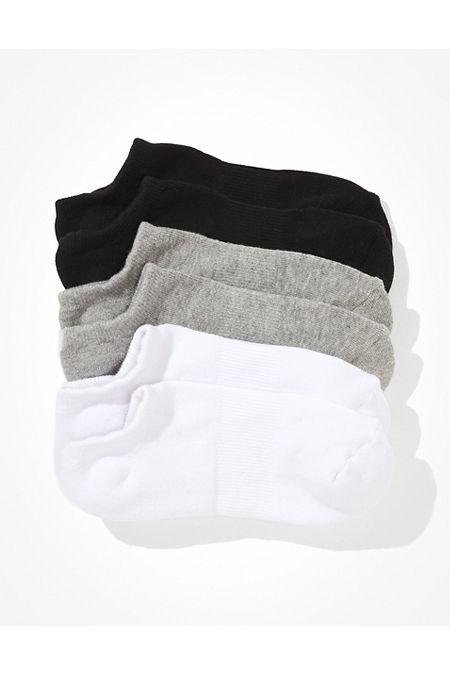 AE Sporty Ankle Socks 3-Pack Women's Multi One Size by AMERICAN EAGLE